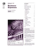 Picture of Publication 535 - Business Expenses 