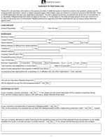 PDF thumbnail Real Estate Loans Application